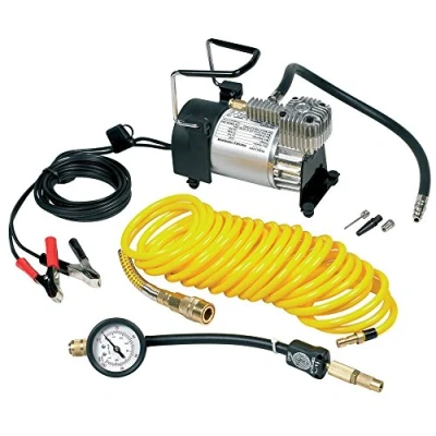Image of Ring RAC900 Heavy Duty Tyre Inflator, Air Compressor with 7m Extendable Airline, Brass Connector and Storage Bag, Style 1, Without Led Light