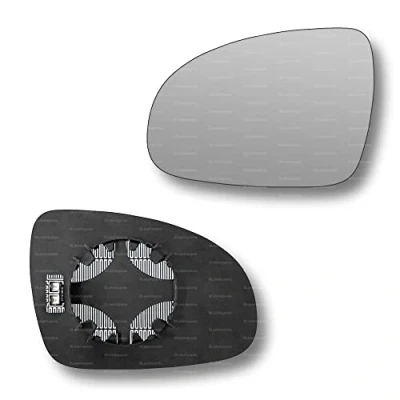 Image of Less4spares Replacement Wing Mirror Glass Left Compatible with Kia Sportage 2016 2021 CLIP ON Passnager Near Side N/S Heated Convex