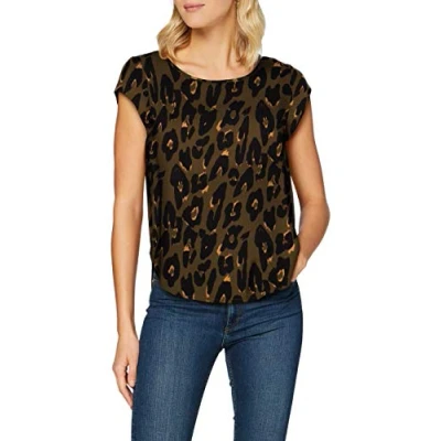Image of ONLY Womens Onlvic Aop Noos Wvn Top, Kalamata / Aop:stella, 16 UK