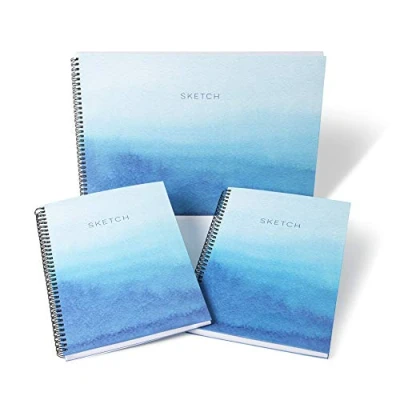 Image of abeec Sketch Book 3 Pack 1 X A3 Sketchbook, 2 A4 Sketchbook 120 Sheets of Drawing Paper in Total Art Supplies for and Sketching 160gsm Pad Books Adults
