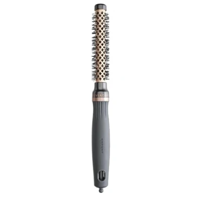 Image of Olivia Garden Expert Blowout Heat Nylgard Bristles 15mm Bronze High performance hair Brush designed to manage and control thicker, frizzy professionally