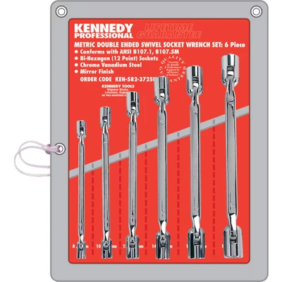 Image of Kennedy 8 19mm Double Ended Swivel Socket Set 6 Piece