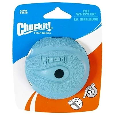 Image of ChuckIt! Whistler Ball Dog Toy, Durable High Bounce Rubber Engaging Ball, Launcher Compatible Toy For Dogs, 1 Pack, Large