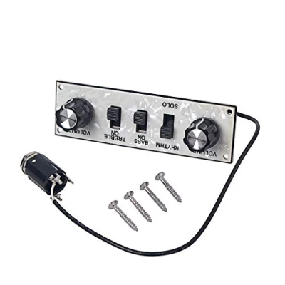 Image of Alnicov Guitar Control Plate Prewired Telecaster Circuit Board Harness Switch Knobs，for Fd Tele Chrome