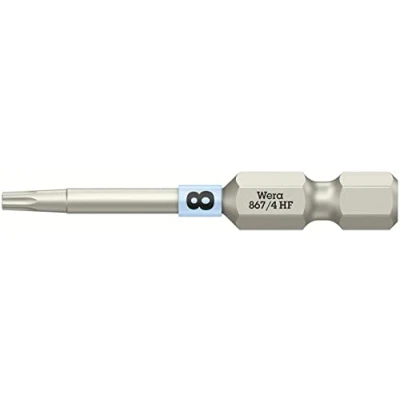 Image of Wera 05060505001 Bit with Holding Function, 867/4 TORX® HF, TX 8 x 50 mm