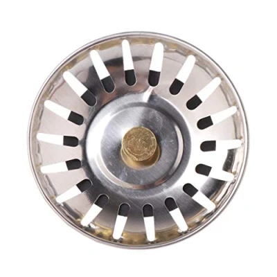 Image of BUIDI kitchen Stainless Steel Basin Drain Dopant Sink Strainer Basket Waste Filter Bathroom and home improvement equipment, electrical appliances, hardware, plumbing