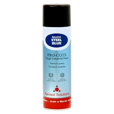 Image of Aerosol Solutions Pro Cote Steel Blue Spray Paint 500ml