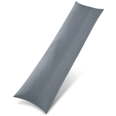 Image of Utopia Bedding Bolster Pillow Pack of 1, (Double, 4Ft 6 Inch), Full Body Pillow, Soft Hollowfiber Filling, Long Pregnancy for Maternity Support and Side Sleeper (Grey)