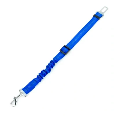 Image of KCT Adjustable Dog Seat Belt Clip Reflective Car Safety Lead Universal Fit Blue