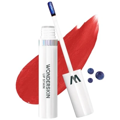Image of Wonderskin Wonder Blading One Step Lip Stain Masque, Long Lasting &amp; Go Tint Color, Transfer Proof, Matte Finish, Waterproof Formula (Hayley Masque)