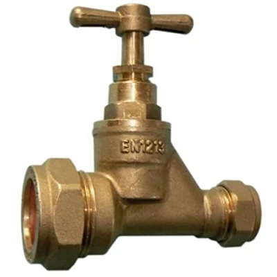 Image of 25mm MDPE to 22mm Copper DZR Stopcock