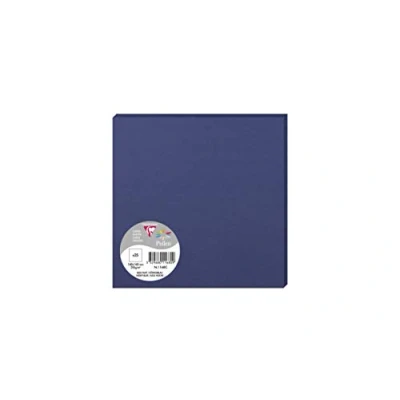 Image of Clairefontaine Ref 1168C Pollen Card (Pack of 25 Sheets) 160 x 160mm Sized, Acid Free, Inkjet &amp; Laser Compatible, Easy to Write On, 210gsm Night Blue
