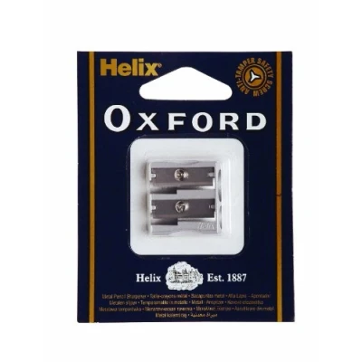 Image of Helix Oxford Double Hole Metal Pencil Sharpener