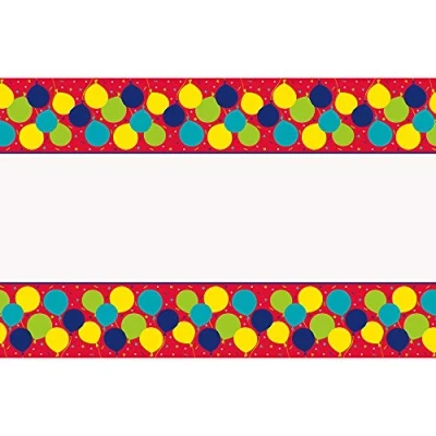Image of Unique Vibrant Balloon Party Birthday Plastic Table Cover (137cm x 213cm) Perfect for Memorable Celebrations 1Pc
