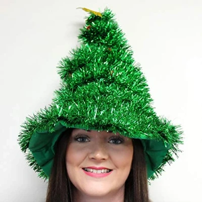 Image of POWCOG The Best Christmas Novelty Party Accessory LUXURY Tree and Star Hat