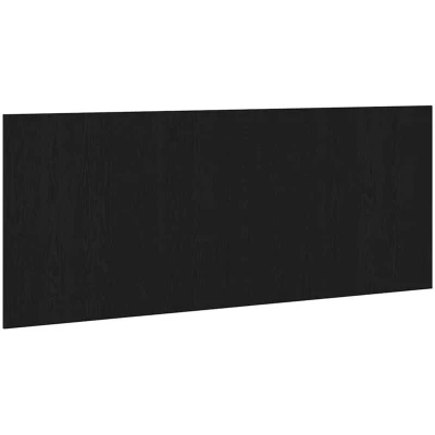 Image of vidaXL Bed Headboard Black Oak 200x1,5x80 cm Engineered Wood
