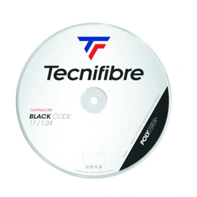 Image of Tecnifibre Blackcode Tennis String 1.18mm Black 200m Reel