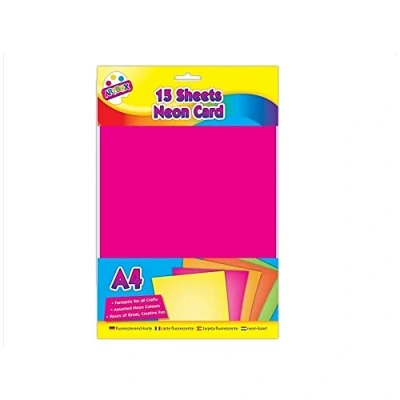 Image of ART BOX 15 Sheets A4 Neon Card, 5013922068756