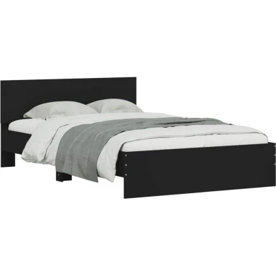 Image of vidaXL Bed Frame without Mattress Black 120x200 cm
