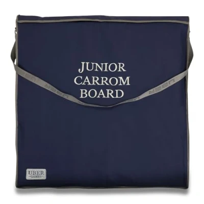 Image of Uber Games Padded Canvas Junior Carrom Board Storage Carry Bag Protect Your Boards and Allows Easy Transport Measures Length 70cm x Width Suitable for Any