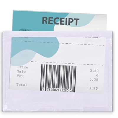 Image of Triplast 100 x A7 Plain Document Enclosed Wallet (95 125 mm) Peel &amp; Seal Clear Plastic Envelopes/Sleeves/Pockets/Wallets Attach Invoices, Packing Lists Delivery Notes to Parcels