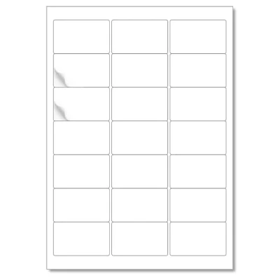 Image of L LIKED A4 Self Adhesive Address Labels, 21 Label Per Sheet, 100 Sheets, Printable Sticker Paper for Laser &amp; Inkjet Printer (2100 Labels)