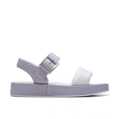 Image of Clarks ALDA Strap Platform sandals lilac, Women&#039;s, Size: 5, Lilac Leather