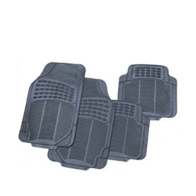 Image of SET OF ALL GREY RUBBER CAR FLOOR UNIVERSAL MATS