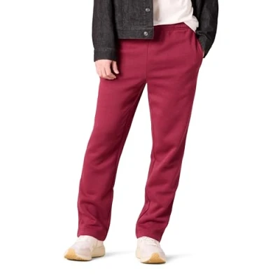 Image of Amazon Essentials Men&#039;s Fleece Open Bottom Joggers (Available in Big &amp; Tall), Red, M