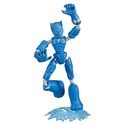 Image of Hasbro Avengers F4015 Black Panther Marvel Bend and Flex Ice Mission Action Figure, 6 Inch Scale Bendable Toy, Ages 4 Up, Multicolor, Medium
