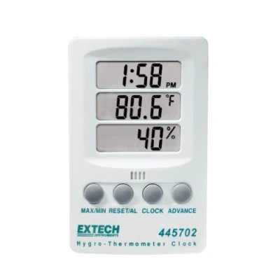 Image of Extech Instruments 445702 Hygro Thermometer Clock