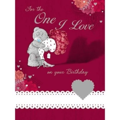Image of Me To You One I Love Birthday Luxury Bear Pop Up Card