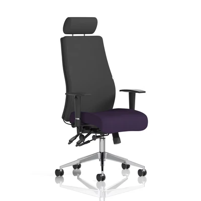 Image of Onyx Bespoke Colour Seat with Headrest Tansy Purple
