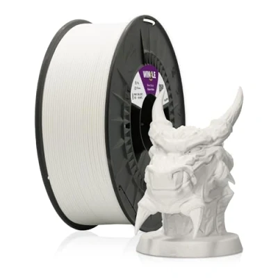 Image of Winkle Pla Filament 870 1.75 mm 3D Print Ingeo Glacier White 300 g Spool