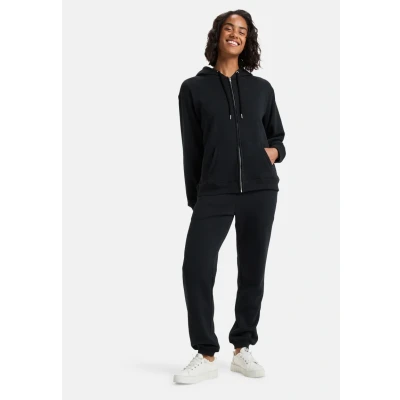 Image of Roxy Fleece sweater SURF STOKED ZIPPED BRUSHED Women&#039;s Black XS