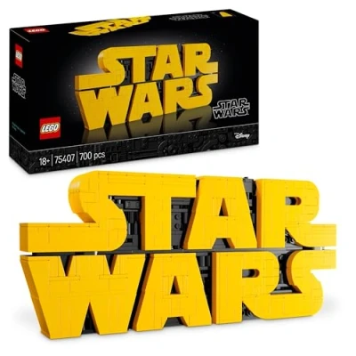 Image of LEGO Star Wars 75407 Brick Built Logo Collectible DIY Building Set for Adults Iconic Pop Culture Model Kit Home Office Display Piece Gift Idea Adult &amp; Teenage Fans