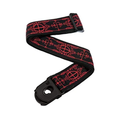 Image of D&#039;Addario Accessories Locking Guitar Strap Electric Strap, Acoustic and Bass Voodoo