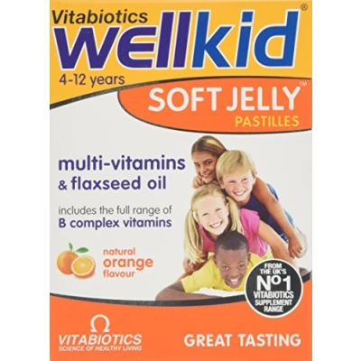 Image of Vitabiotics Wellkid Soft Jelly Orange 30 Pastilles