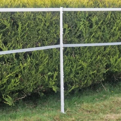Image of White 5FT Poly Post 155cm Tall Plastic Fencing Stake Reinforced Electric Fence Pole Ideal for Temporary Horse Fences Portable Paddock Equestrian Livestock Grazing Control (60)