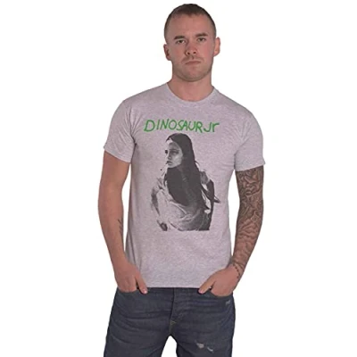 Image of Dinosaur Jr. T Shirt Green Mind Band Logo Official Mens Grey XXL