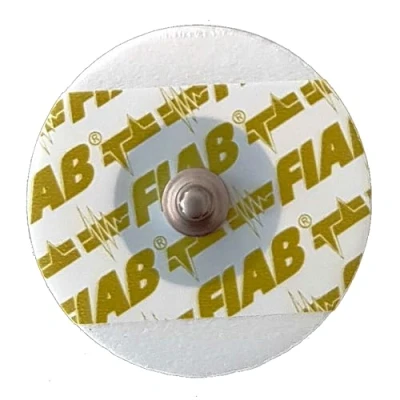 Image of Fiab Universal Disposable ECG Electrodes, made of Foam, Round shape, Ø 40 mm, Pediatric, 1 Pack 50 Electrodes.