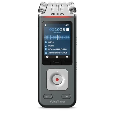 Image of Philips VoiceTracer DVT6115 Music Recorder with Sembly AI Speech to Text Software