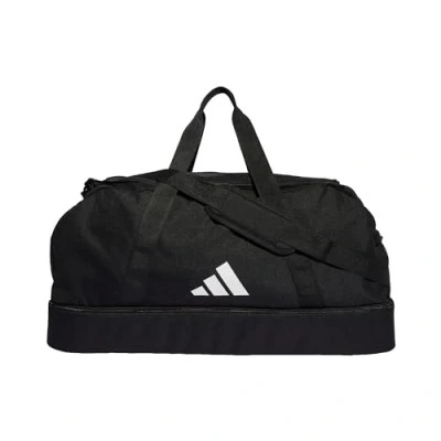 Image of adidas Unisex Tiro League Duffel Bag, Black/White, L