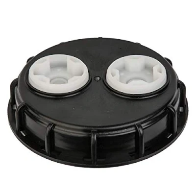 Image of IBC portible water storage tank top lid 155mm with optional vents (155mm+double vent)