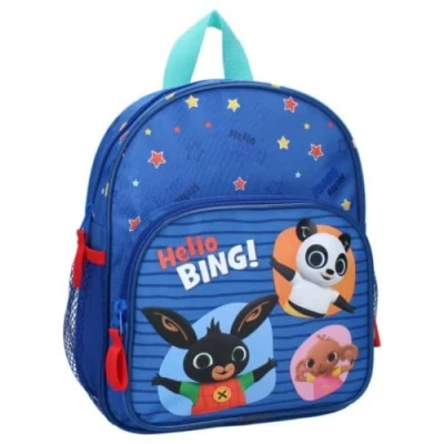 Image of mybagstory Backpack Bing Blue Children School Nursery Bag Boys Size 29 cm Adjustable Straps Gift Idea, Blue, Small