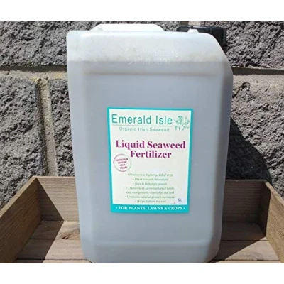 Image of Organic Irish Seaweed Liquid Fertiliser/Fertilizer For Gardens, Flowers, Lawns, Shrubs, certification IOFGA (6L)