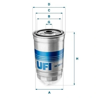 Image of 11427605342, 11427611969, 11427635557 Oil Filter UFI 25.164.00 Insert BMW: 1 Hatchback, 3 Saloon, Hatchback