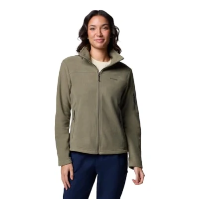 Image of Columbia FAST TREK Jacket Fleece jacket, Women&#039;s, Size: Large, Stone green