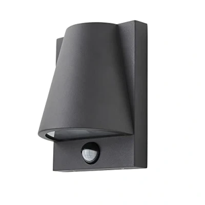 Image of LITECRAFT Astrid Outdoor Wall Light IP43 with PIR Motion Sensor Anthracite