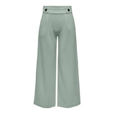 Image of JdY Women&#039;s JDYGEGGO New Long Pant JRS NOOS, Chinois Green/Detail:Black Buttons, L / 30L
